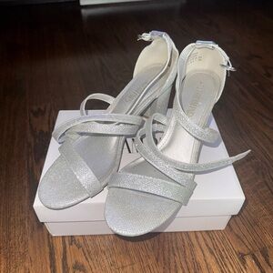 Dream Paris Silver Strappy Sandals